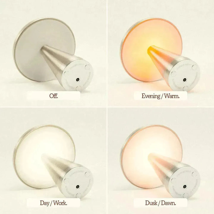 Portable Metal Touch Lamp | Brassy Gold-Dennis Did It