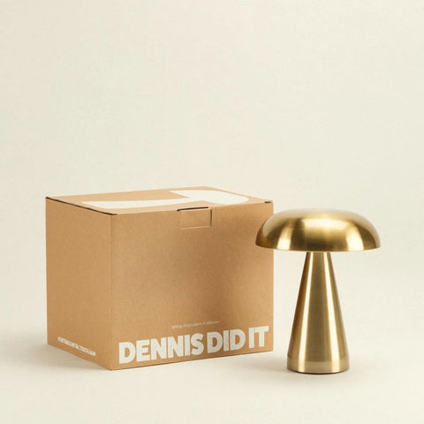 Brassy Gold Lamp Duo