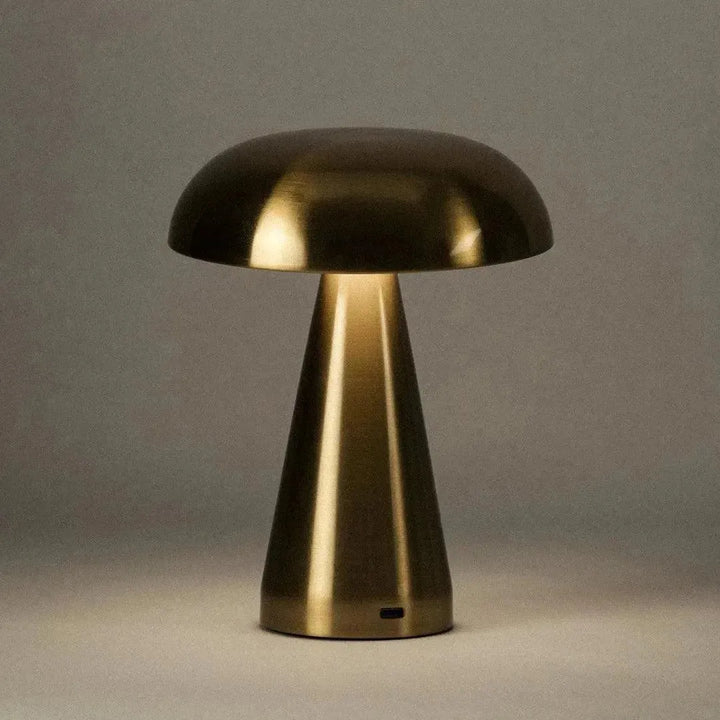 Portable Metal Touch Lamp | Brassy Gold-Dennis Did It