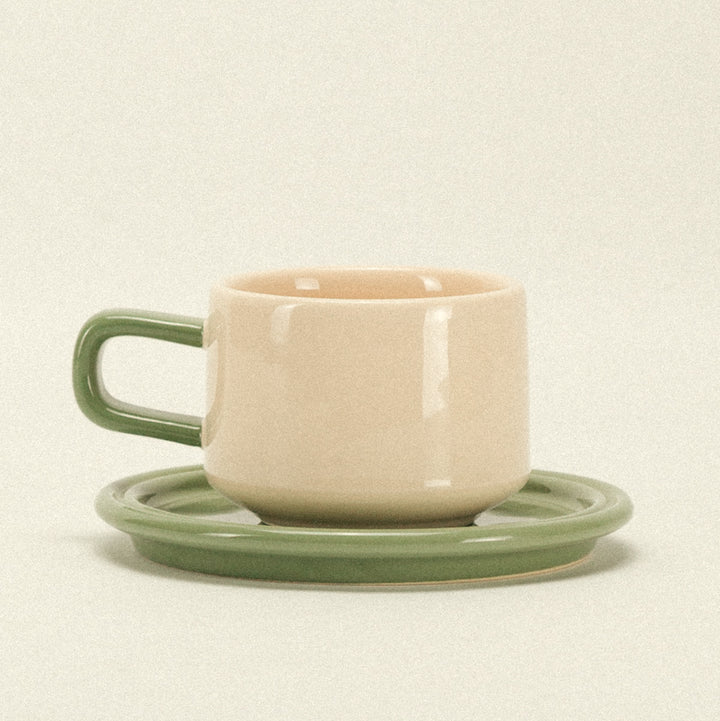 ceramic ribbon lamp and cup and saucer gift bundle - Dennis Did It