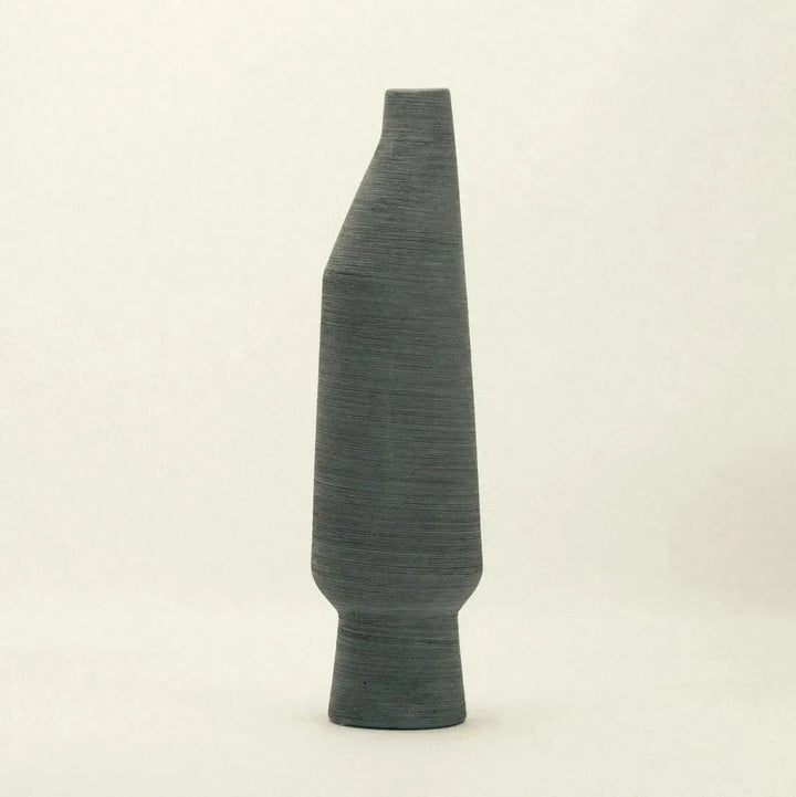 ceramic vase - greener colourway glaze - Dennis Did It