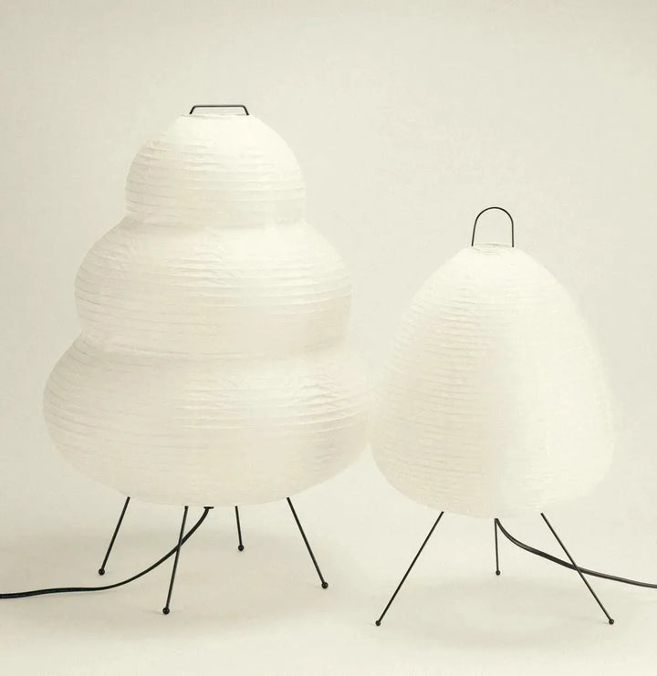 rice paper floor lamp trio bundle - three lamp set - Dennis Did It