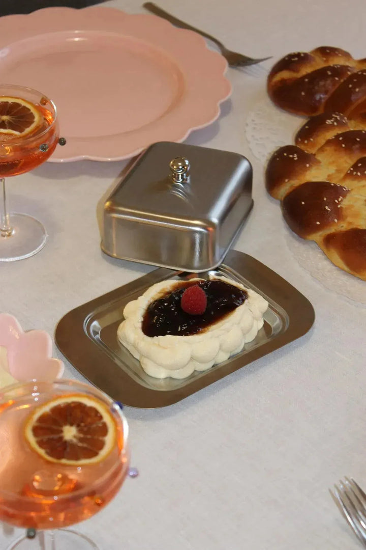 ceramic butter dish - minimalist considered design - Dennis Did It