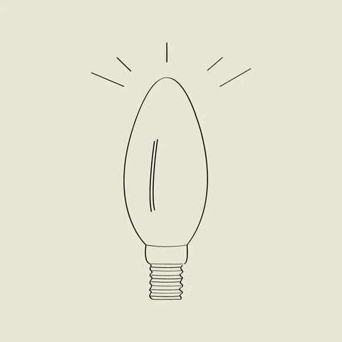 Light Globe | Warm (C35 to fit Siren, Ribbon, Tube + Spring Lamps)-2-Dennis Did It