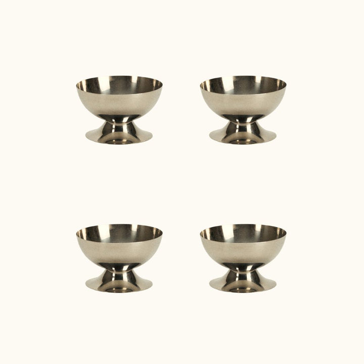 ceramic dish set of 4 - short round trays - Dennis Did It
