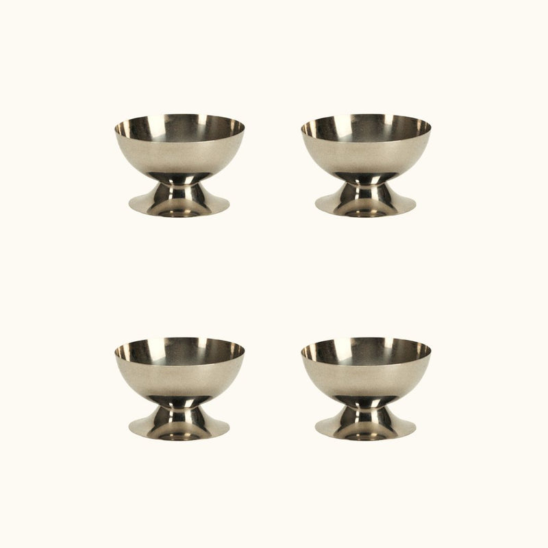 ceramic dish set of 4 - short round trays - Dennis Did It