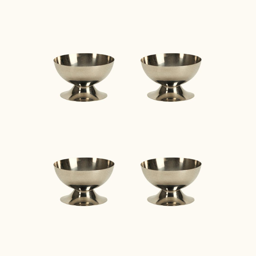 ceramic dish set of 4 - short round trays - Dennis Did It