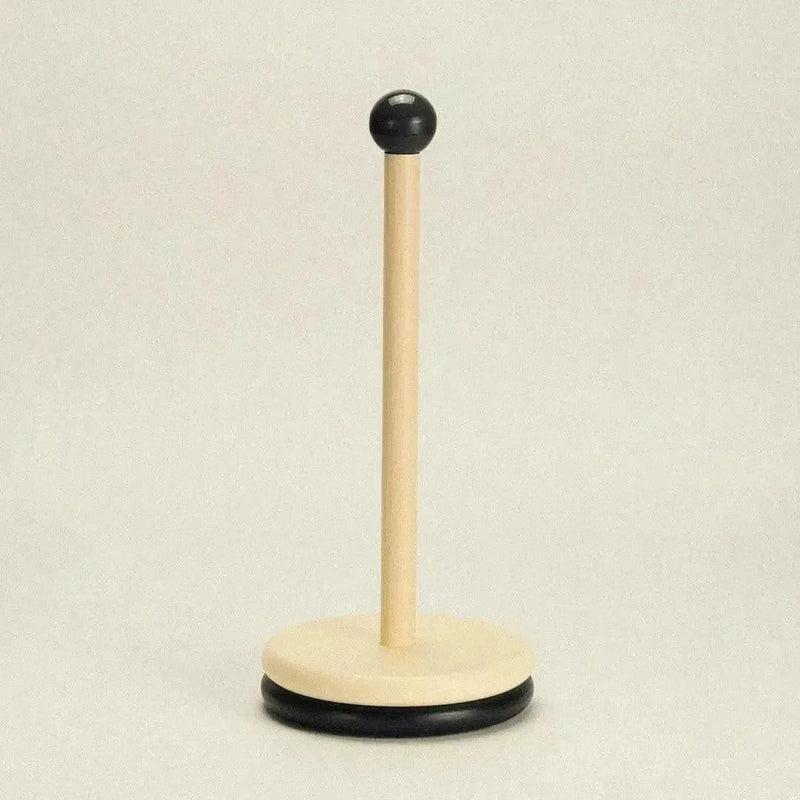designer paper towel holder black - considered kitchen object - Dennis Did It