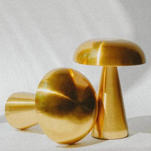 Portable Metal Touch Lamp | Brassy Gold | US-Dennis Did It