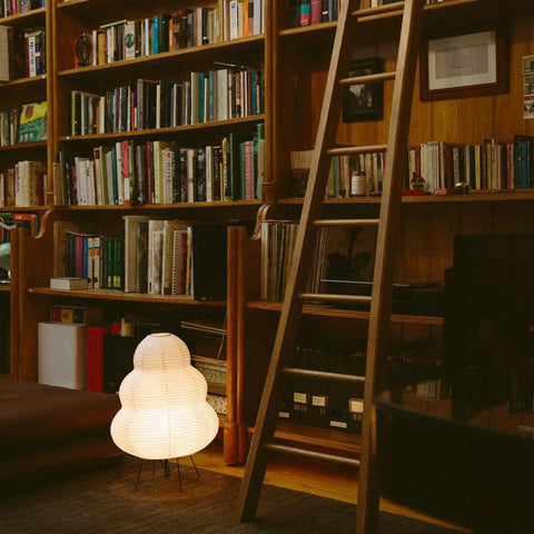 Rice paper lamps glowing warmly in a Collingwood living room