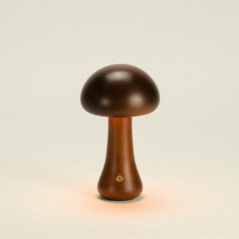 Mushie Lamp Duo | Small & Regular | Walnut