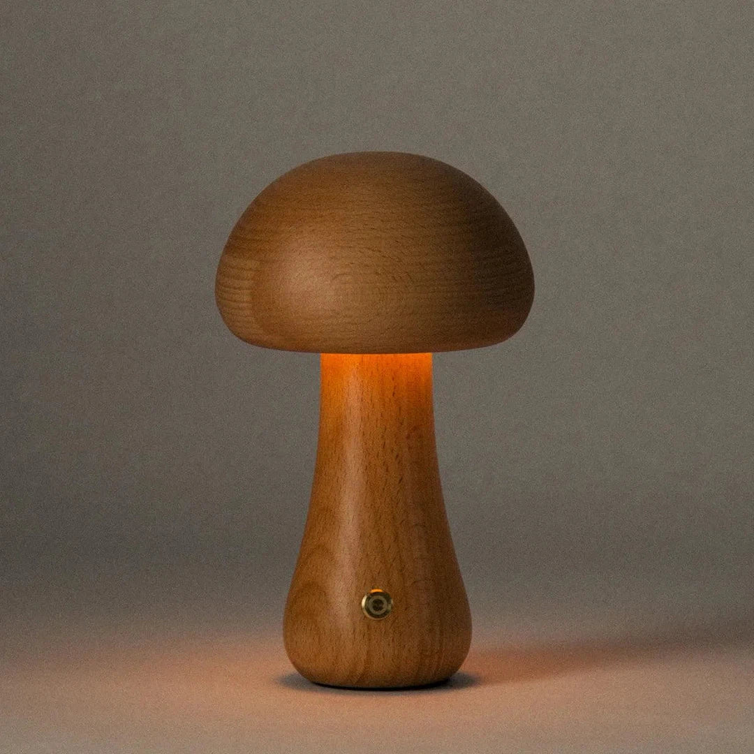 MAGIC MUSHROOM LAMP, Award Winning Handmade Wooden Lamp