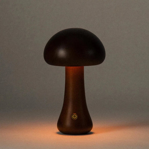 Timber Mushie Lamp - Walnut / Regular / Mushroomish - Dennis Did It