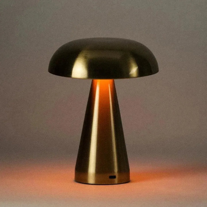 Portable Metal Touch Lamp | Brassy Gold-Dennis Did It