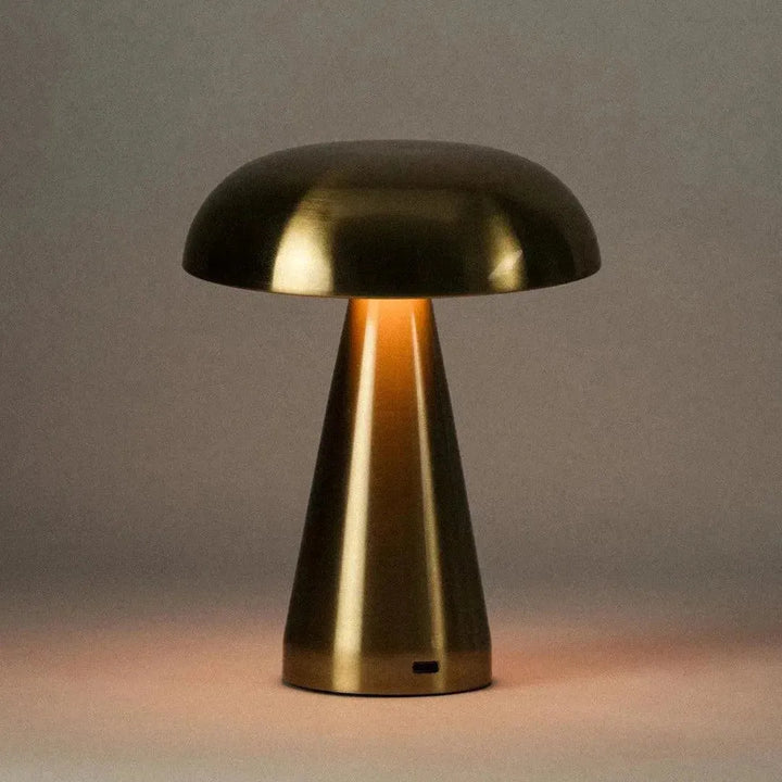 Portable Metal Touch Lamp | Brassy Gold-Dennis Did It