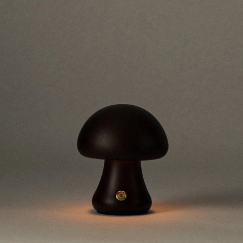 Timber Mushie Lamp - Walnut / Small / Mushroomish - Dennis Did It