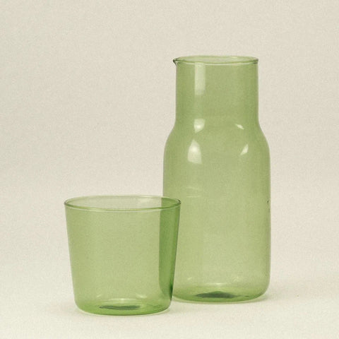 H2 Woew Carafe & Glass - Green / 1 Carafe + 1 Glass - Dennis Did It