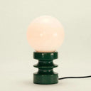 painted timber table lamp - forest green - Dennis Did It