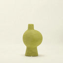ceramic vase - lime green glaze - Dennis Did It