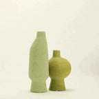 ceramic vase - matcha green glaze - Dennis Did It