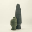 ceramic vase duo - olive and greener colourways - Dennis Did It