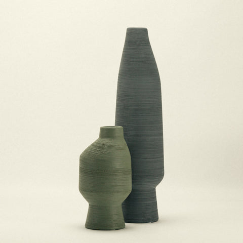 Greener Vase Duo | Olive & Greener