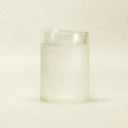 ribbed drinking glass - textured glassware - Dennis Did It
