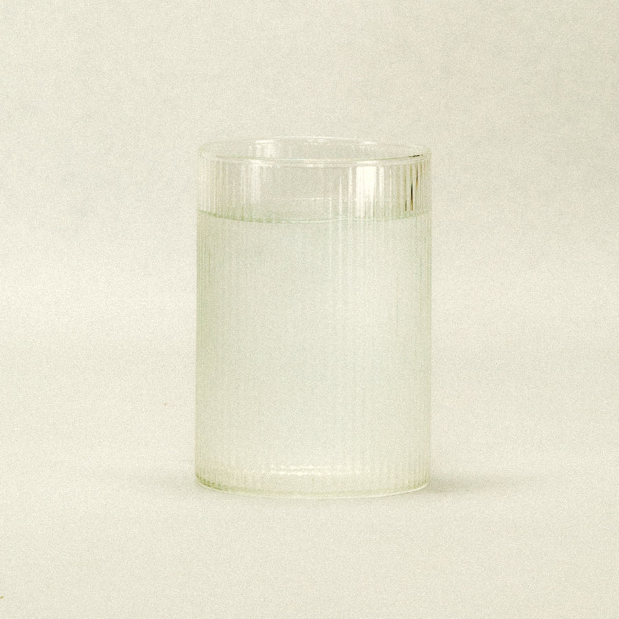 ribbed drinking glass set of 4 - textured glassware - Dennis Did It
