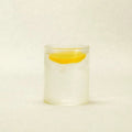 ribbed drinking glass - textured glassware - Dennis Did It