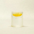 ribbed drinking glass - textured glassware - Dennis Did It