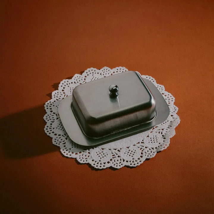 ceramic butter dish - minimalist considered design - Dennis Did It
