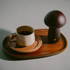 oval decorative tray - minimalist considered home object - Dennis Did It