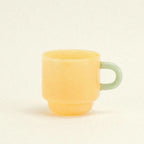 ceramic cup butter colourway - minimalist handmade mug - Dennis Did It