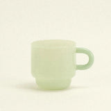 ceramic cup soft green colourway - minimalist mug - Dennis Did It