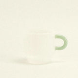 ceramic cup white - minimalist handmade stoneware - Dennis Did It