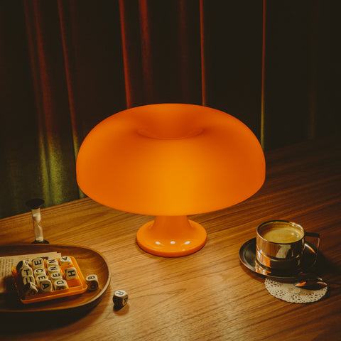 Puffball Lamp - Blood Orange