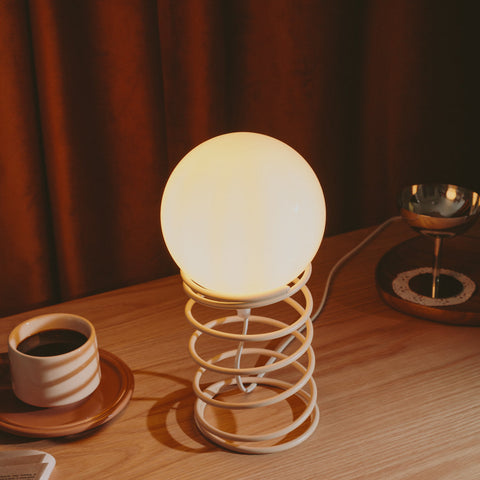 Put A Spring Into Your Lamp | Mocha | UK Plug-Dennis Did It