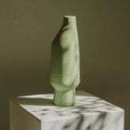 ceramic vase - matcha green glaze - Dennis Did It