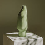 ceramic vase duo - olive and greener colourways - Dennis Did It