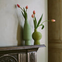 ceramic vase - matcha green glaze - Dennis Did It