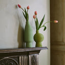 ceramic vase duo - lime and matcha green colourways - Dennis Did It