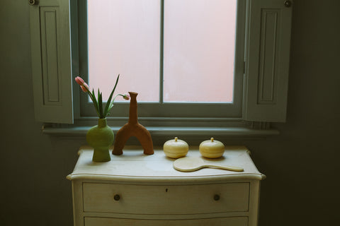 Grassy Vase Duo | Lime & Matcha