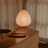 japandi floor lamp - rice paper shade timber base - Dennis Did It