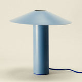 minimalist metal table lamp - denim blue - Dennis Did It