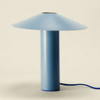 minimalist metal table lamp - denim blue - Dennis Did It