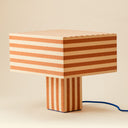 linen shade table lamp - clay terracotta - Dennis Did It