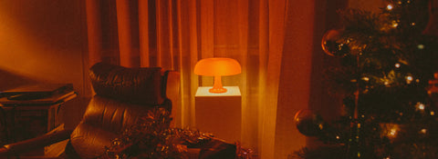 Christmas night in, all warm and candlelit.