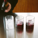 ribbed drinking glass - textured glassware - Dennis Did It