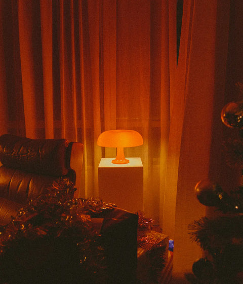 Christmas night in, all warm and candlelit.