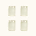 ribbed drinking glass set of 4 - textured glassware - Dennis Did It